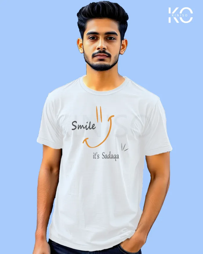 Half Sleeve Round Neck T-Shirt for Men -Islamic - Smile It's Sadaqa - Image 7