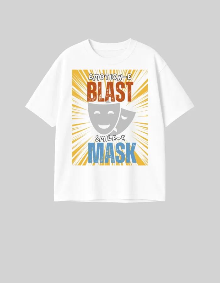 Smiling Outside, Blasting Inside – Banglish Oversized Dropshoulder Mood T-shirt