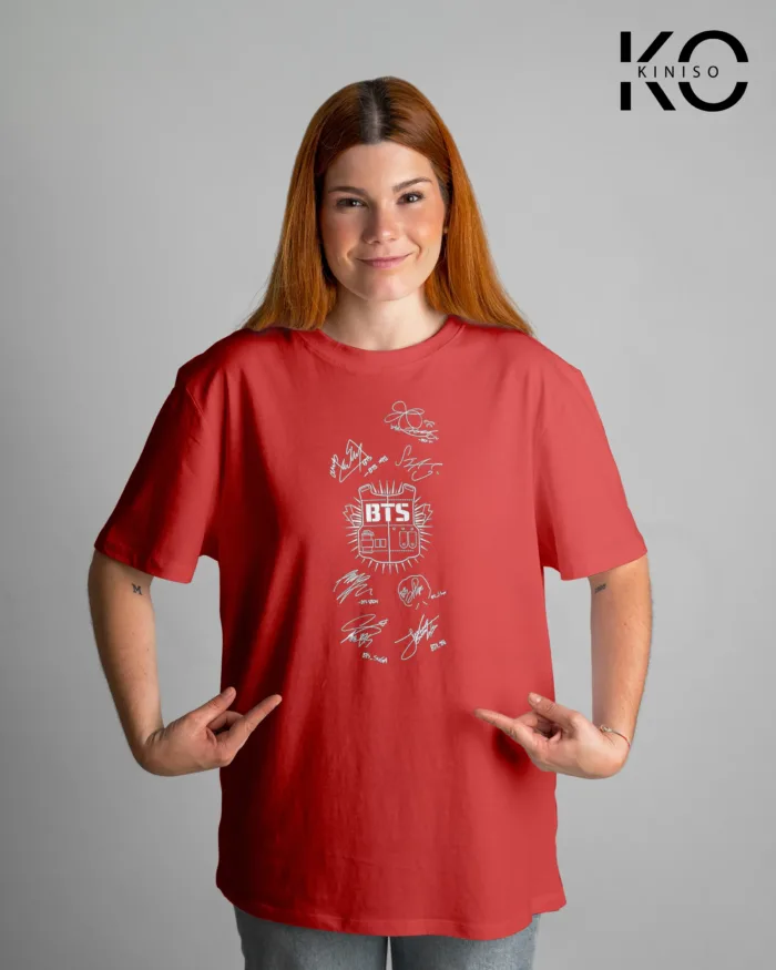 K-pop T-shirts with Sign and logo Print for BTS Song Lovers - Image 4