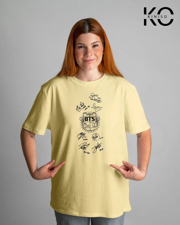 K-pop T-shirts with Sign and logo Print for BTS Song Lovers - Image 2