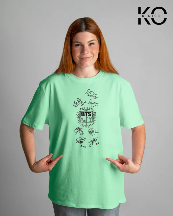 K-pop T-shirts with Sign and logo Print for BTS Song Lovers - Image 6