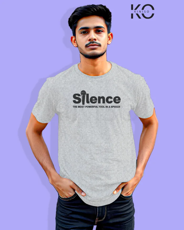 "Silence is the Best Tool in a Speech" Half Sleeve T-Shirt - Image 8
