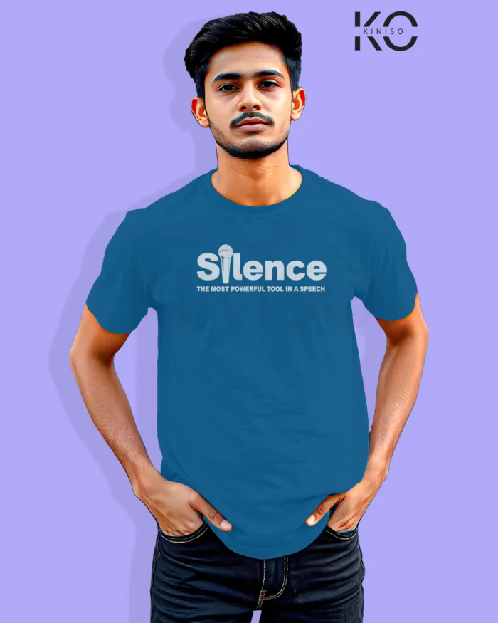 "Silence is the Best Tool in a Speech" Half Sleeve T-Shirt - Image 6