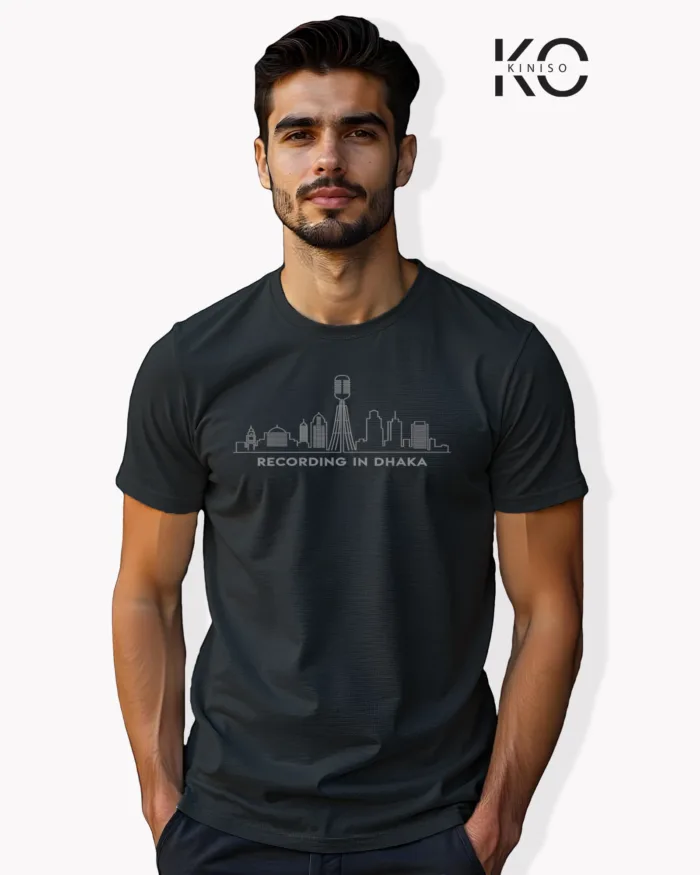 "Recording in Dhaka" Half Sleeve T-Shirt - Image 8