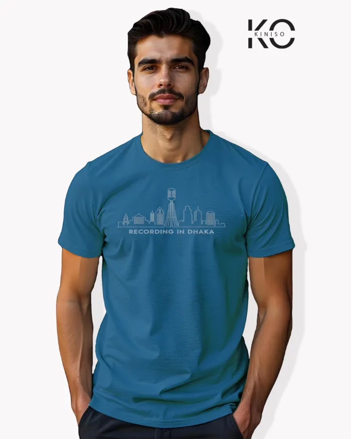 "Recording in Dhaka" Half Sleeve T-Shirt - Image 4
