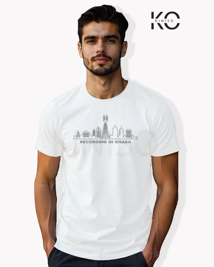 "Recording in Dhaka" Half Sleeve T-Shirt - Image 3