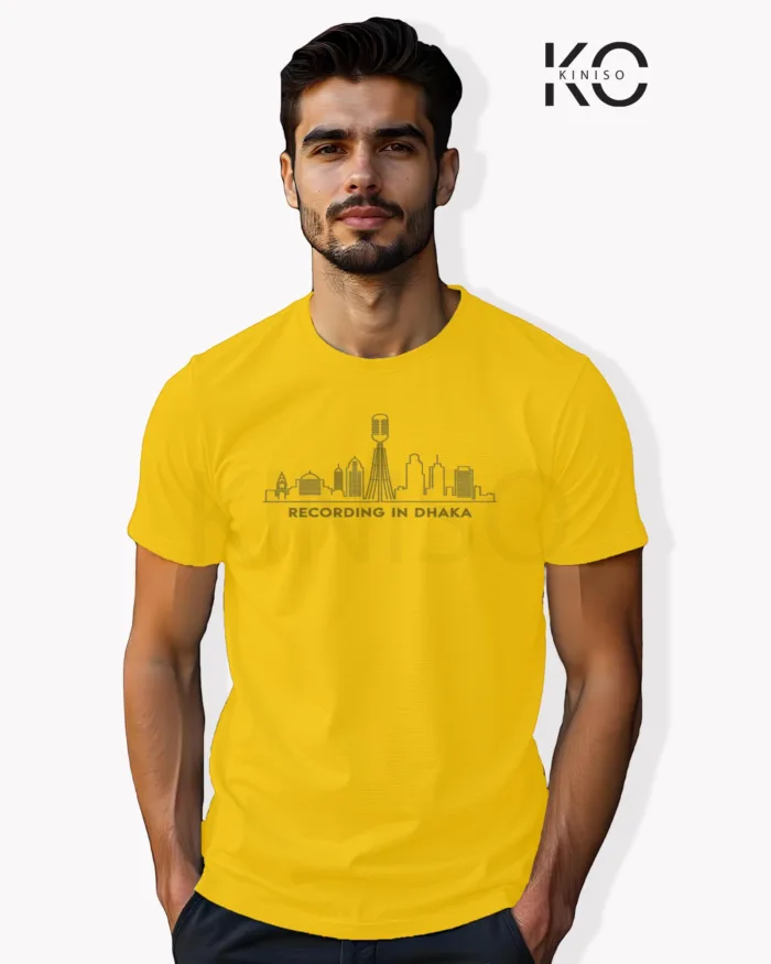 "Recording in Dhaka" Half Sleeve T-Shirt - Image 2